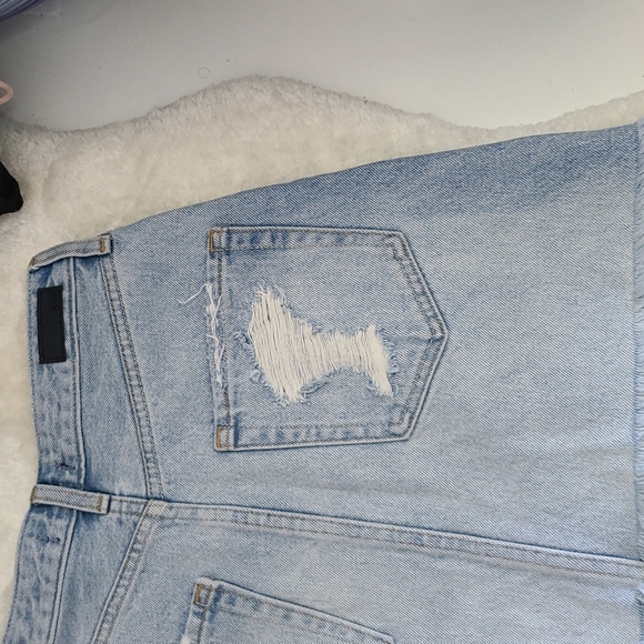 Abercrombie Zoe Natural Rise Vintage A-line Skirt Size 0/25 Pre-owned Denim Skir - Picture 6 of 10